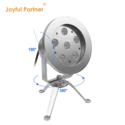 Lâmpada de fonte LED 6*2W RGB DMX aço inoxidável316 Corpo DC12V/24V IP68 Para piscinas