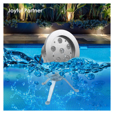 Lâmpada de fonte LED 6*2W RGB DMX aço inoxidável316 Corpo DC12V/24V IP68 Para piscinas