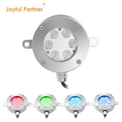 IP68 Luzes de fonte LED de alta potência Suporte de corpo de aço inoxidável à prova de água DMX512