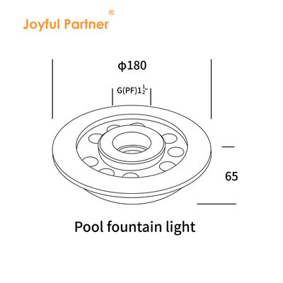IP68 LED fonte de luz 36W aço inoxidável 3 em 1 RGB luz subaquática