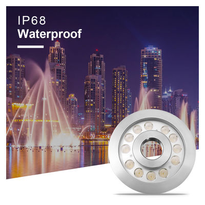 IP68 LED fonte de luz 36W aço inoxidável 3 em 1 RGB luz subaquática