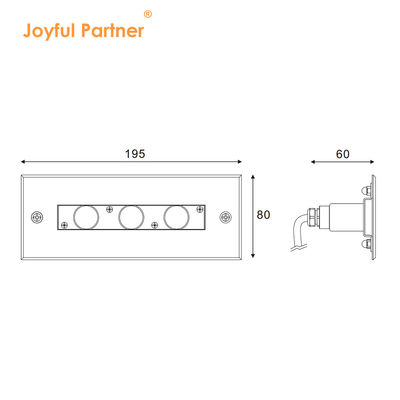 Luz linear subaquática de aço inoxidável 316L LED