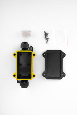 Conector rápido IP68 preto 24A 450VAC Caixa de junção à prova d'água 2 pin