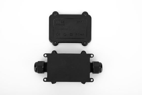 Conector rápido IP68 preto 24A 450VAC Caixa de junção à prova d'água 2 pin
