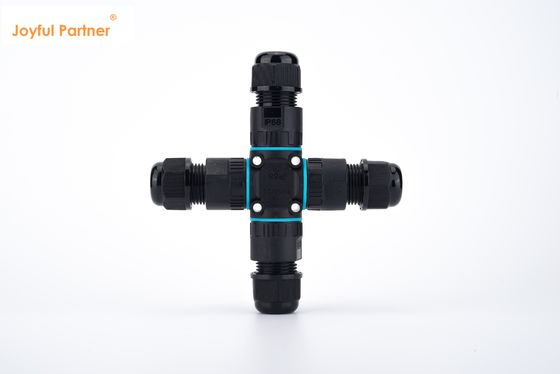 Waterproof Outdoor IP68 Quick Connector 4 Ways Electrical Cable Connector fácil de instalar