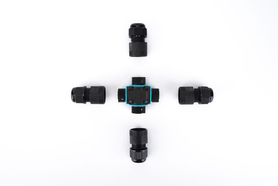 Waterproof Outdoor IP68 Quick Connector 4 Ways Electrical Cable Connector fácil de instalar