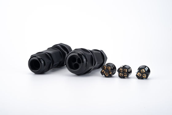 1 em 2 Out Preto IP68 Conector Rápido Caixa de junção de cabo subterrâneo à prova de água