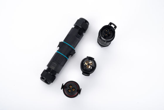 Conector Rápido IP68 2 Vias para Cabo de Extensão Exterior M19 3 Pinos Elétrico