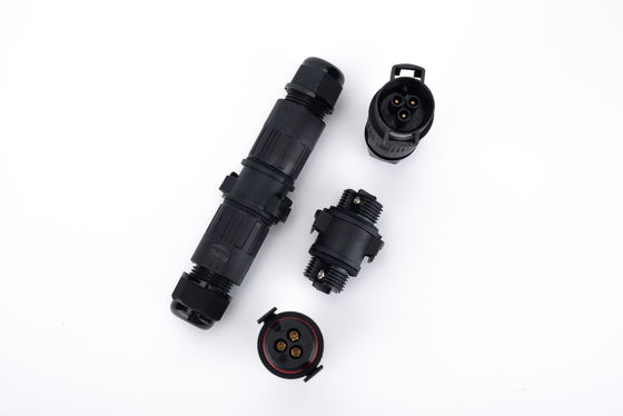 Conector Rápido IP68 2 Vias para Cabo de Extensão Exterior M19 3 Pinos Elétrico
