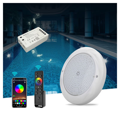 Luzes de piscina LED Luzes de natação RGB 230mm 18W Superfície montada IP68 DC12V 3000K