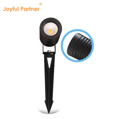 14W LED IP65 Lâmpada de gramado para caminhos de paisagem Lâmpada de espigão de jardim para espaço externo ajustável