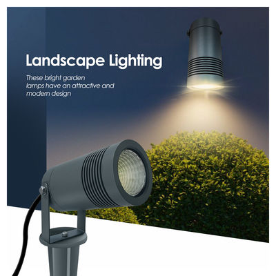 IP65 Luz de paisagem LED 10W 2700k 3000k Lâmpada Arquitetônica Fecade Iluminação de jardim com base ou espigão