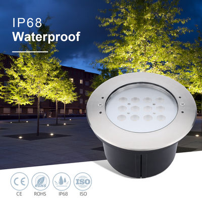 Fábrica direta IP68 resistente à água aço inoxidável 316L submersível iluminação de piscina 12W LED recessado