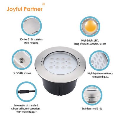 Mais recente fábrica direta IP68 impermeável 316 aço inoxidável submersível iluminação de piscina recessada 20W/40W LED luz de lago