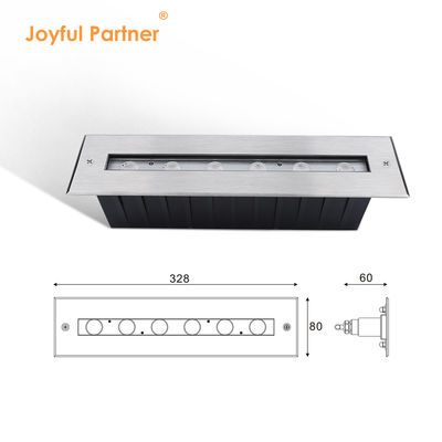 Novos retângulo brilhante feixe assimétrico IP68 SS316L luz subaquática LED luz submersível
