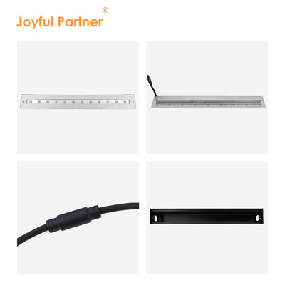 Alta qualidade retangular brilhante feixe assimétrico IP68 SS316L luz subaquática linear máquina de lavar parede LED piscina luz