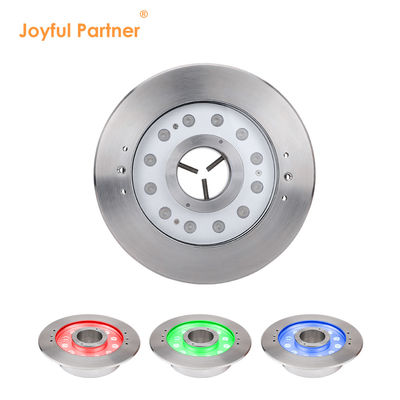 Lâmpada de fonte subaquática IP68 12W 24W 36W Branca Quente RGB Aço inoxidável 316L