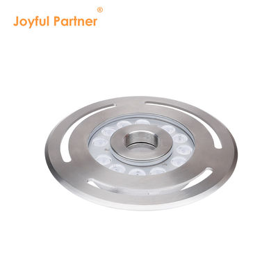 Luz de fonte subaquática IP68 12W 24W 36W Branco quente Azul RGB Aço inoxidável 316L com diâmetro 285mm