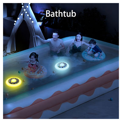 Atmosfera RGB inflável jardim de relva LED solar exterior luz de piscina flutuante
