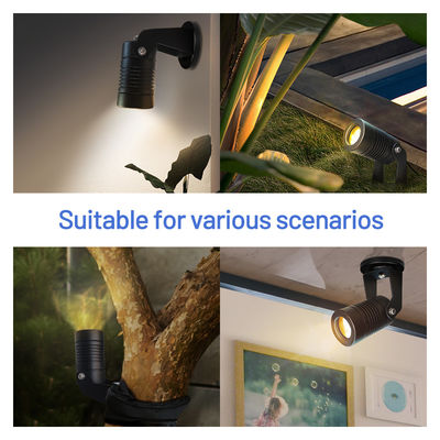 Iluminação exterior Lâmpadas de jardim LED pequenas com base de montagem de espigão ou alumínio