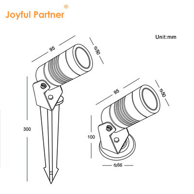 12V 24V IP65 Alumínio 6W 3000k Led Spike Garden Light Outdoor Paisagem Spot Lawn Light