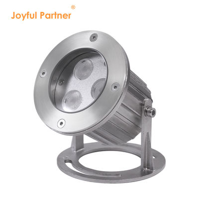 IP68 resistente à água aço inoxidável 316 3x2W LED luz subaquática para lago com base de montagem