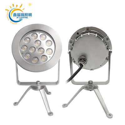 CE ROHS Certificação DC 24V IP68 Fornecimento de fábrica 12X1W LED de cor única Submersível Baixa Voltagem Iluminação de lago