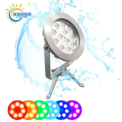 CE ROHS Certificação DC 24V IP68 Fornecimento de fábrica 12X1W LED de cor única Submersível Baixa Voltagem Iluminação de lago
