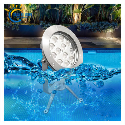 CE ROHS Certificação DC 24V IP68 Fornecimento de fábrica 12X1W LED de cor única Submersível Baixa Voltagem Iluminação de lago