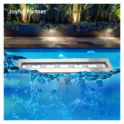 Fábrica de fornecimento direto IP 68 Voltagem de entrada 24VDC 6X1W LED Ângulo de feixe de cor única 8 graus Luzes LED de lago