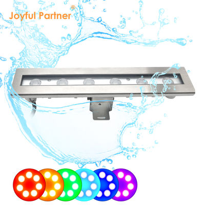 2024 Nova atualização 316 aço inoxidável 18Watt IP68 resistente à água Iluminação LED de lago subaquática com suporte de montagem