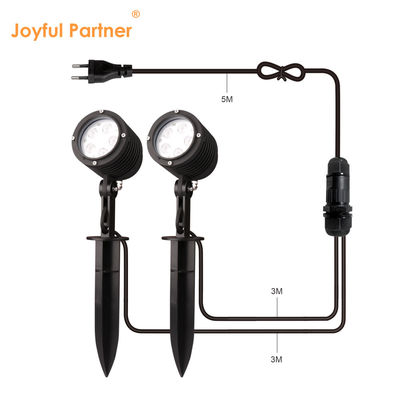 5W Outdoor Powder Coating Housing Led Single Color Plastic Spike DC24V Lâmpadas de jardim para árvores