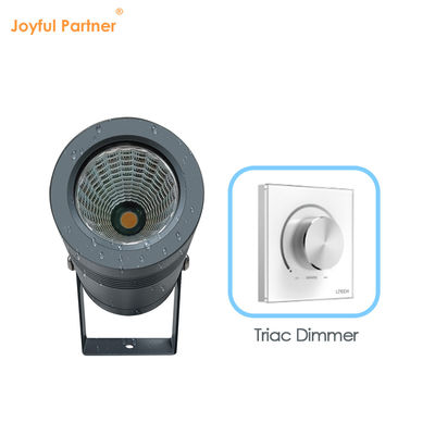 Iluminação de paisagem exterior branca e fria