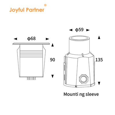 3W CREE IP68 aço inoxidável piscina LED