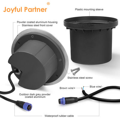Aço inoxidável luz subterrânea forte capacidade de carga AC 100-240V IP67 à prova d'água para caminho jardim