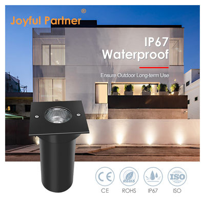 DC AC COB Led Alumínio Quadrado Forma 304ss Front Cover LED Terra Luz Para Jardim