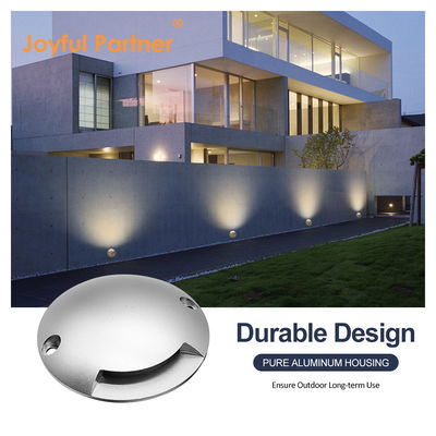 Corpo de alumínio anodizado DC12v anti-UV 1.2W Cobertura branca Recessed Step Light Alumínio puro 6063