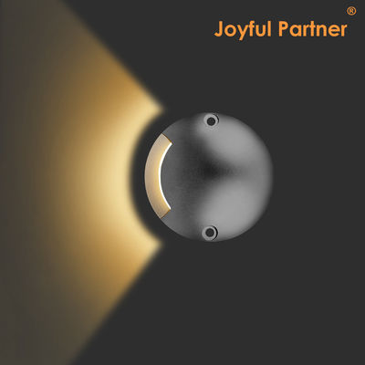 Corpo de alumínio anodizado DC12v anti-UV 1.2W Cobertura branca Recessed Step Light Alumínio puro 6063