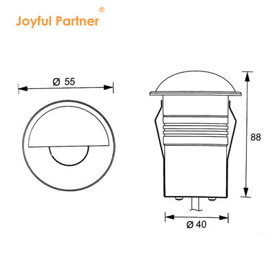 Luzes Subterrâneas Embutidas 3W À Prova D'água 24V Branco Quente Para Paisagem Externa