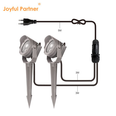 3W 6W RGB IP67 impermeável DC12V 24V reflector óptico LED plástico luz de pontas para árvores de jardim