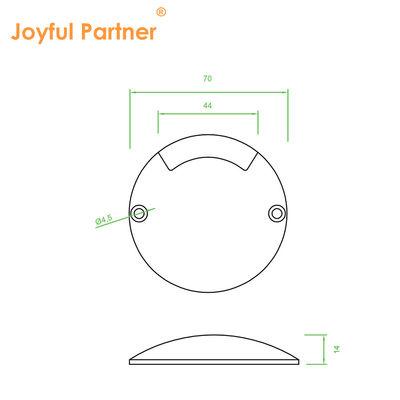 1W Led Recessed Stair Light Black Cover Alumínio IP67 SMD 2835 Para Escalões Loft Corredor