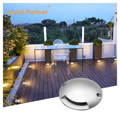 Emitente lateral Recessed Inground Light Round Low Voltage DC 24V 3000K IP67 Cold White Aluminium Housing