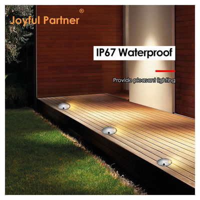 1W Luz de passo recessado Ultra fina DIA70MM H14MM DC24V 3000k Branco quente para iluminação exterior