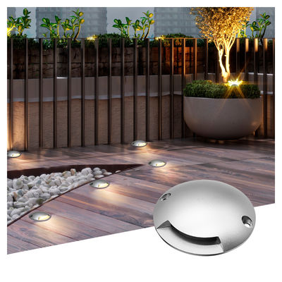 1W Corredor Recessed Step Light Ultra Thin DIA70mm DC 24V 3000k Branco Quente Para Iluminação Externa