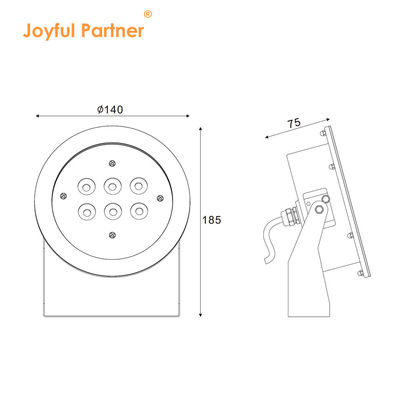 Lâmpadas LED submarinas de aço inoxidável