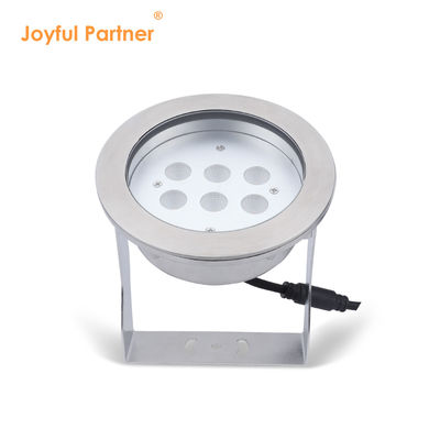 Lâmpadas LED subaquáticas de aço inoxidável 316L 24W RGBW 4in1 IP68 à prova d'água DC 24v Alto brilho