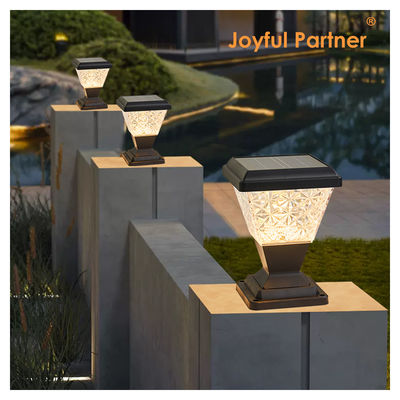 Lâmpada de cabeça de coluna solar exterior IP65 à prova d'água 2835 SMD LED 150lm/w