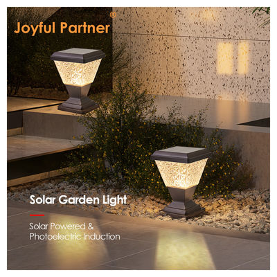 Lâmpada de cabeça de coluna solar exterior IP65 à prova d'água 2835 SMD LED 150lm/w