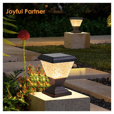 Lâmpada de portão de jardim alimentada por energia solar 124 Pcs SMD 2835 LED 150 Lm/W 5W Painéis Sloar Com Lampshade PC