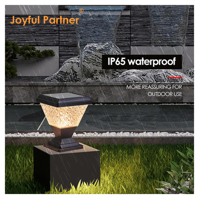 Lâmpada de portão de jardim alimentada por energia solar 124 Pcs SMD 2835 LED 150 Lm/W 5W Painéis Sloar Com Lampshade PC